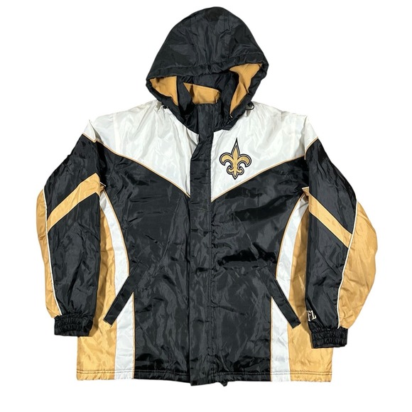 NFL New Orleans Saints Bomber‎ Jacket Men'sSize Large Removable Vest Lined